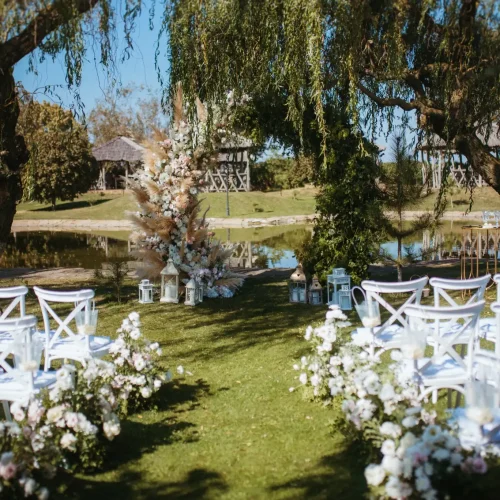 Wedding ceremy area Wedding ceremy area
